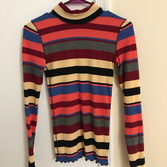 Forever 21 Striped Turtle Neck - Picture 3 of 4